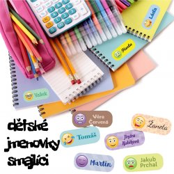 MA SMILEY etichete cu nume 35 x 14 mm (22 buc.)