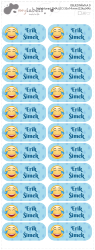 MA - SMILEY termoadezive 35x14 mm (22 buc.)