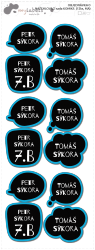 MA - NAŽEHLOVACÍ sada KOMIKS (12ks)