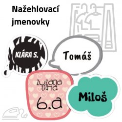 Nažehlovací štítky KOMIKS sada (24ks)