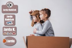 ZÁLIBY jmenovky SADA (60ks)