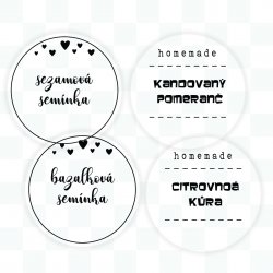 FRESH RING TRANSPARENT - SET de autocolante 44 mm (12 buc.)