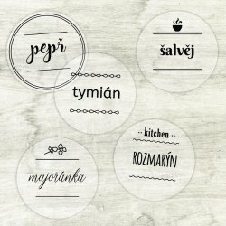TRANSPARENTNÍ FRESH RING - SADA nálepek 44mm (12ks)