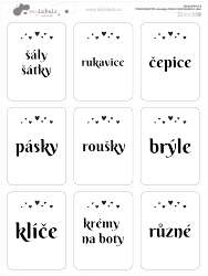 FRESH TRANSPARENT - SET de etichete 46x60 mm (9 buc.)