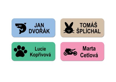 IKONA samolepky 35x15mm (44ks)