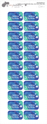 MA - Nažehlovací VESMÍR MINI štítky  24x14 mm (22ks)