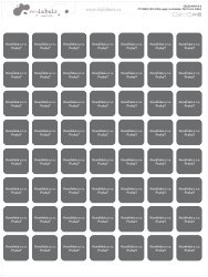 PĂTRAT etichete MINI nu doar pentru haine 18x18 mm (56 buc.)