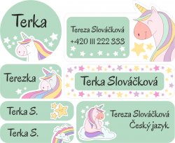 Nažehlovací JEDNOROŽEC sada (42ks)
