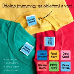 ČTVEREC MOTIV MINI štítky nejen na oblečení 18x18 mm (63Ks)