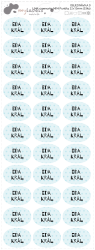 MA - jmenovka MINI Puntíky 22x15mm (33ks)