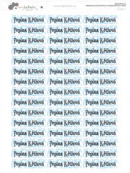 Etichete termoadezive BULINE pentru haine 40x10 mm (45 buc.)