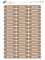 Nažehlovací štítky PUNTÍKY na oblečení 40x10mm (45ks)