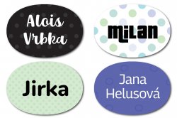 MA - nažehlovací MINI Puntíky 22x15mm (33ks)