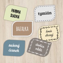 BIG SPICE - SADA etiket 47x35mm (15ks)