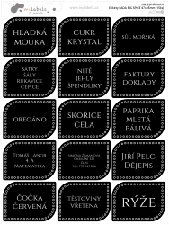 BIG SPICE - SADA etiket 47x35mm (15ks)