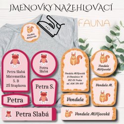 Etichete termoadezive set FAUNA (45 buc.)
