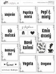 MINIMAL SADA etiket 47x47mm (9ks+7bonus)