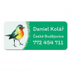 Akvarel ZVÍŘÁTKA jmenovka 45x20mm (24ks)