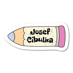 MA - Nažehlovací TUŽKA jmenovka na oblečení 35x15 mm (22ks)