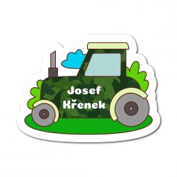 MA - Etichetă cu nume termoadezivă TRACTOR 35x26 mm (12 buc.)