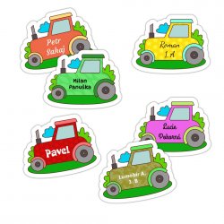 MA - Etichetă cu nume termoadezivă TRACTOR 35x26 mm (12 buc.)