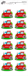 MA - Etichetă cu nume termoadezivă TRACTOR 35x26 mm (12 buc.)