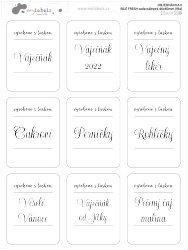 FRESH ALB - SET de etichete 46x60 mm (9 buc.)