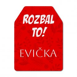 Etichete cu nume de Crăciun pentru cadouri, set GIFT 32x43 mm (16 buc.)