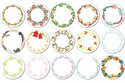 44 mm AUTOCOLANT FOTO CORONIȚE set (12 buc.)