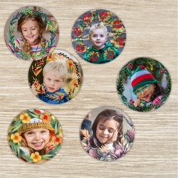 44 mm AUTOCOLANT FOTO CORONIȚE set (12 buc.)