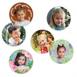 44mm FOTOSAMOLEPKA VĚNEČKY sada (12ks)