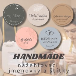 Nažehlovací NEW HANDMADE štítky 35mm (20ks)