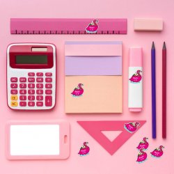 MA - FLAMINGO etichetă cu nume 32x32 mm (10 buc.)