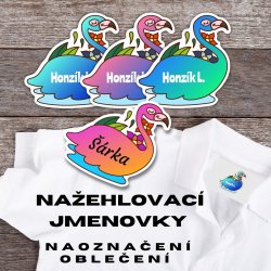 MA - Nažehlovací PLAMEŇÁK jmenovka 32x32mm (10ks)