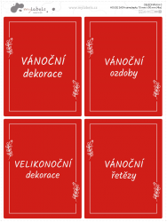 HOUSE SADA samolepky 70x90mm (4ks)