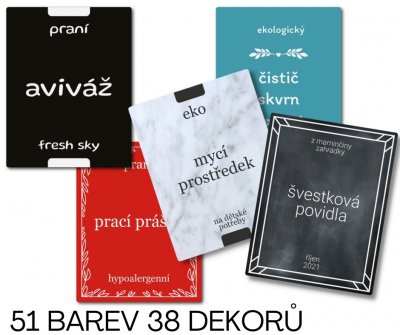 HOUSE SADA samolepky 70x90mm (4ks)