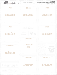 MINIMAL TRANSPARENT - SET 47x47 mm (9 buc.+7 bonus)