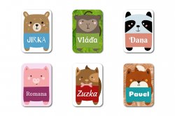 ANIMAL etichete cu nume 22x32 mm (30 buc.)