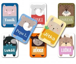 ANIMAL etichete cu nume 22x32 mm (30 buc.)