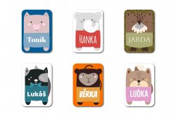 Etichete cu nume termoadezive ANIMAL 22x32 mm (30 buc.)