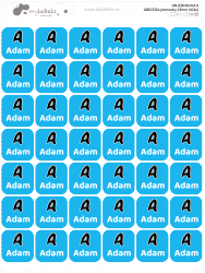 ABECEDA jmenovky 23mm (42ks)