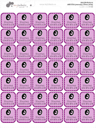 ABECEDA jmenovky 23mm (42ks)
