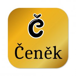 Nažehlovací štítky ABECEDA 23mm (42ks)