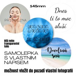 145mm NÁPISY + foto (1ks)