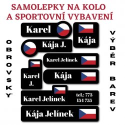 MA - VLAJKY sada, cyklosamolepky (16ks)