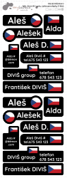MA - VLAJKY sada, cyklosamolepky (16ks)