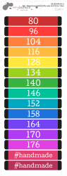 MA - Nažehlovací OBDÉLNÍKy sada 65x10mm (15ks)