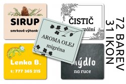 MA - ROLL-ON autocolante SET, 35x29 mm (12 buc.)