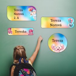 SCHOOL SET de etichete cu nume (42 buc.)