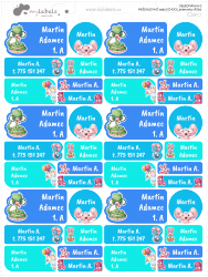 NAŽEHLOVACÍ sada SCHOOL jmenovky (42ks)